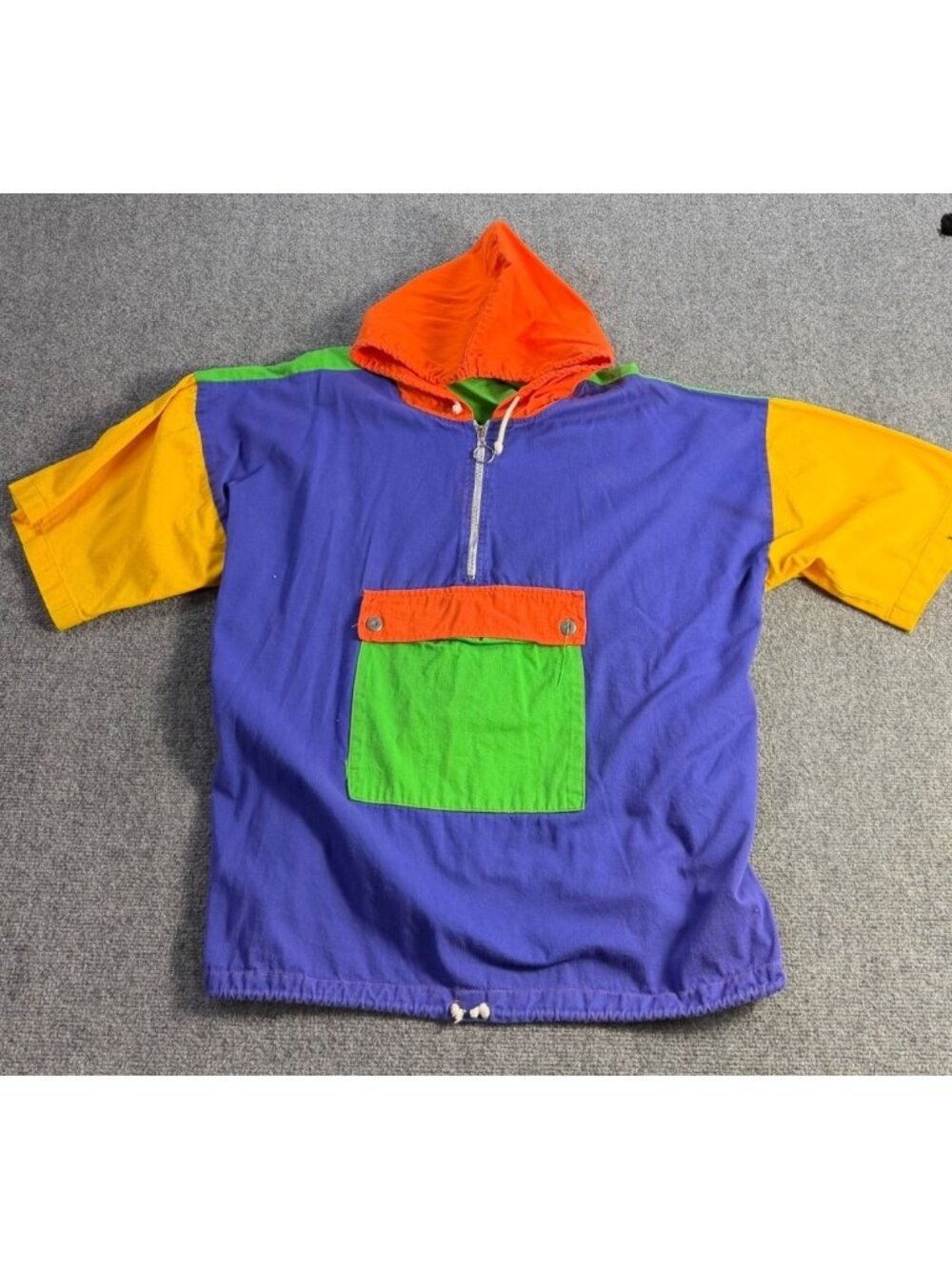 Vintage Colorblock Jacket Women's Large Nuovo County Seat 80s 90s Kidcore